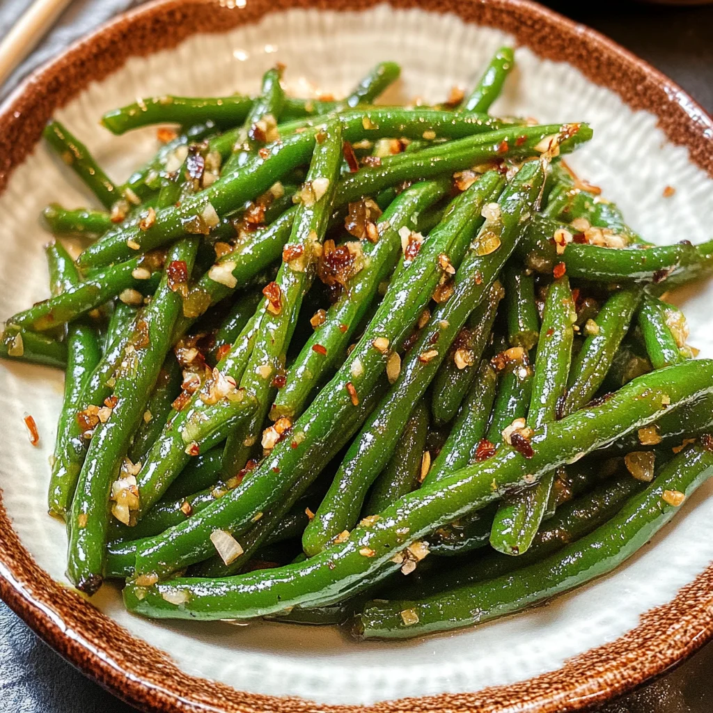 Chinese Green Beans With Garlic Sauce