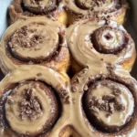 Chocolate Cinnamon Roll with Espresso Cream Cheese Icing
