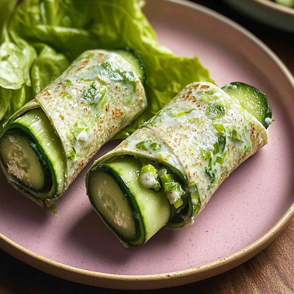 Cucumber Green Goddess Wraps