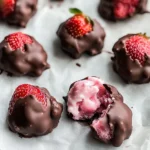 Easy Frozen Strawberry Yogurt Clusters
