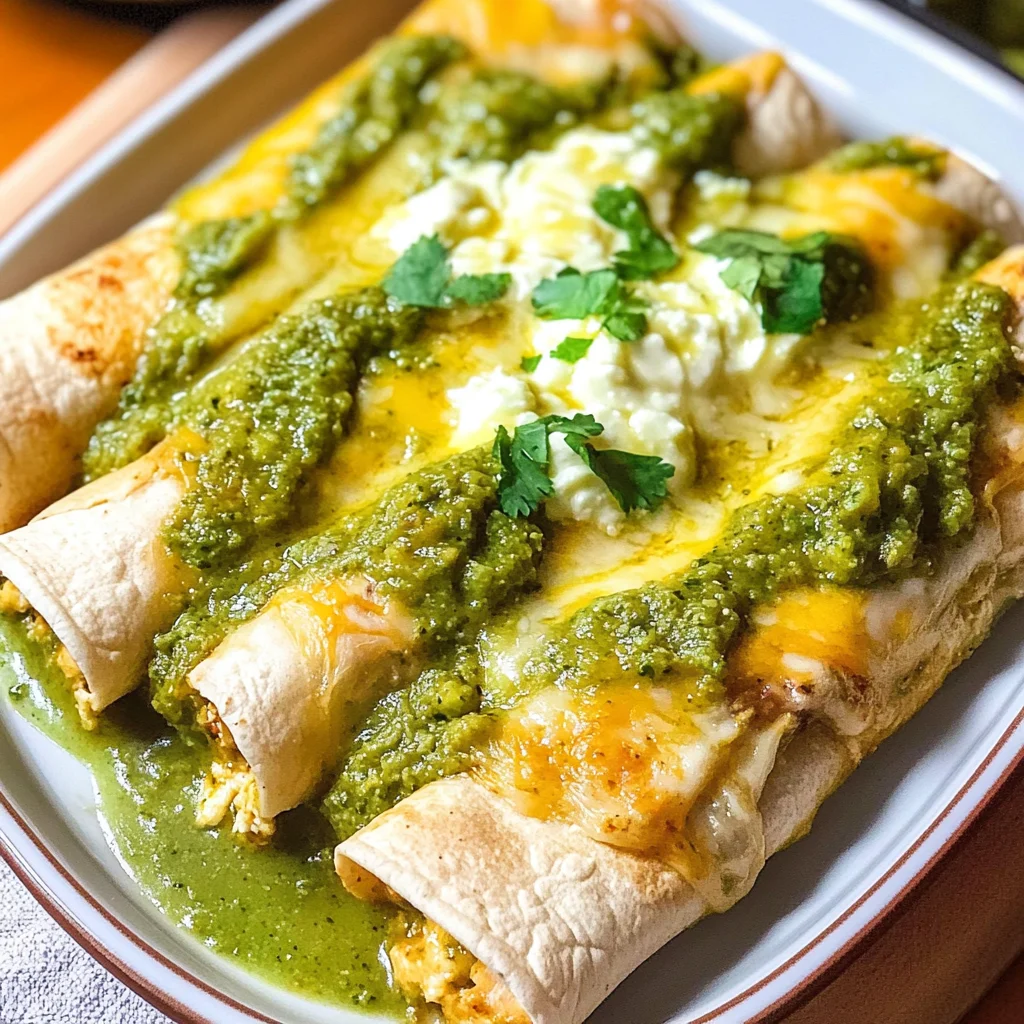 Green Enchiladas with Chicken {Enchiladas Verdes}