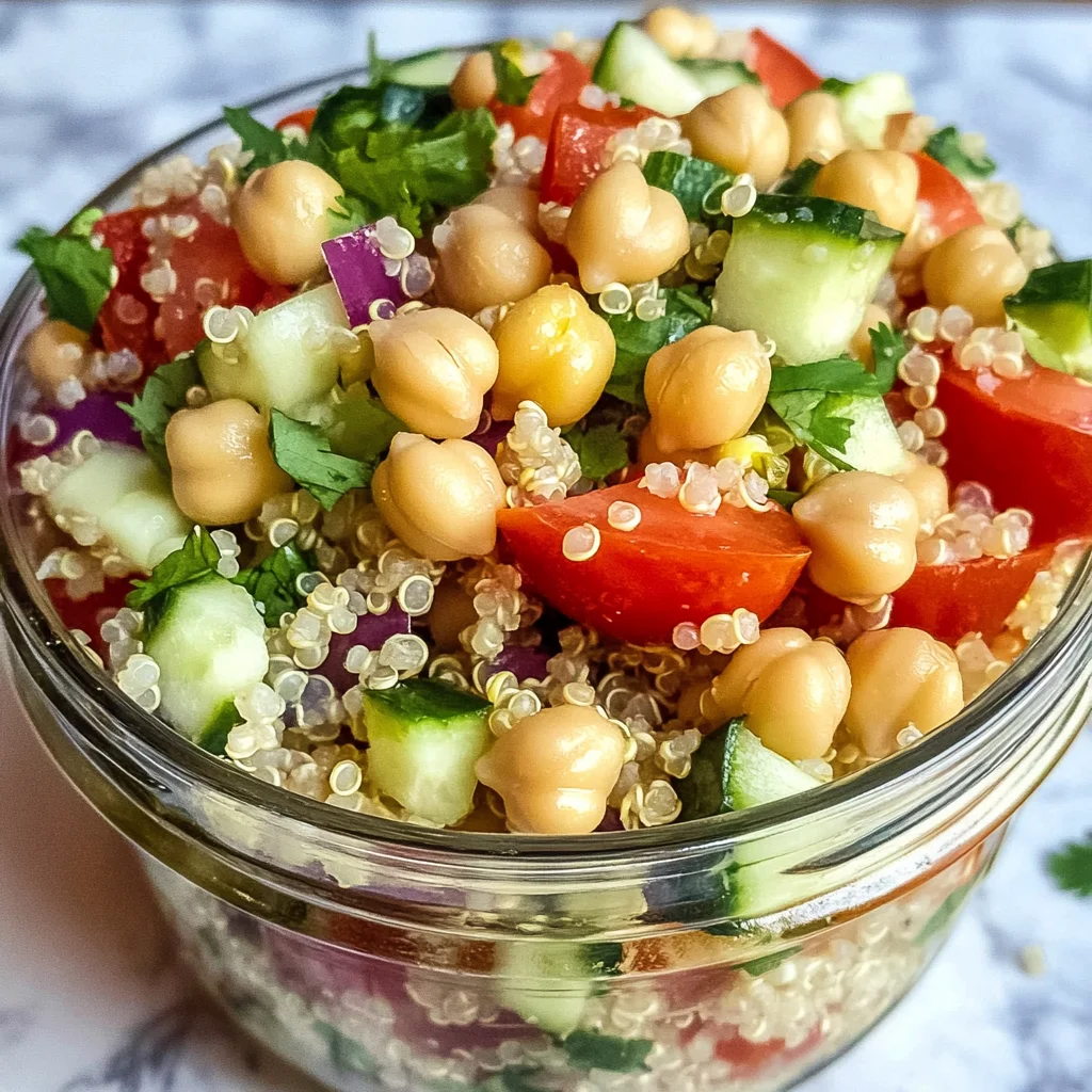 High-Protein Chickpea Quinoa Salad