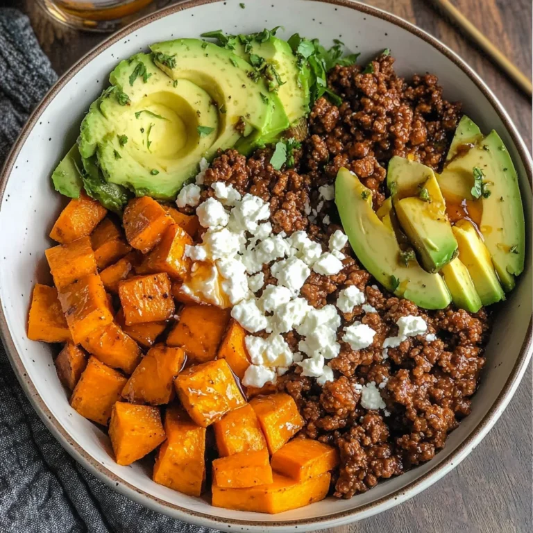 Hot Honey Sweet Potato Beef Bowls Recipe