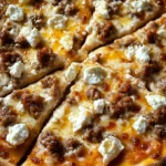 Hot Sausage Feta Honey Pizza