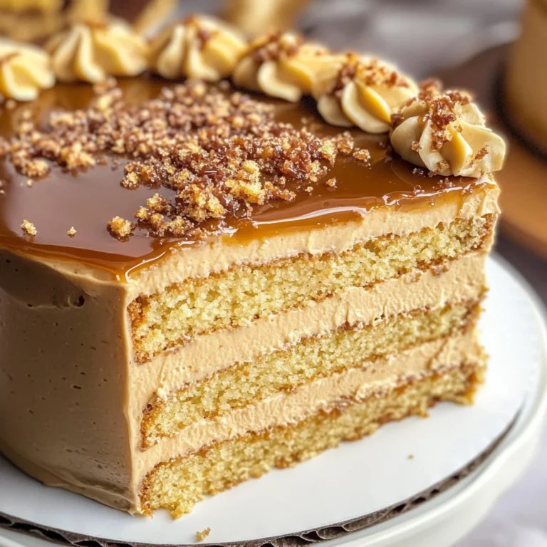 Irresistible Caramel Coffee Buttercream Cake