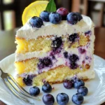 Lemon Blueberry Cheesecake Cake
