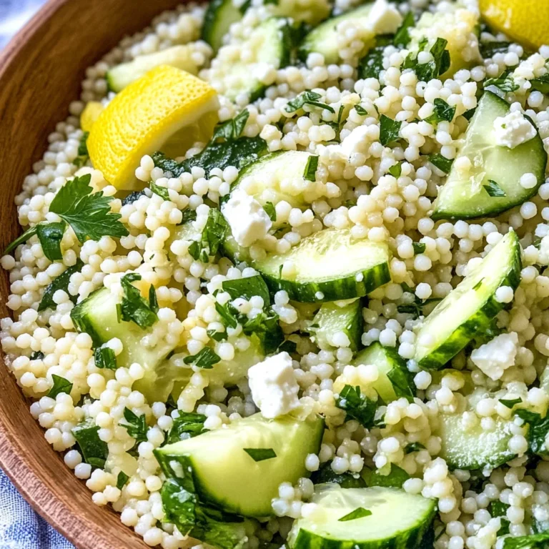 Lemon Cucumber Couscous Salad