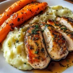 Make Garlic Herb Chicken with Mashed Potatoes and Glazed Carrots Tonight!