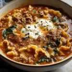 Mouthwatering One Pot Lasagna Soup - Alrightwithme