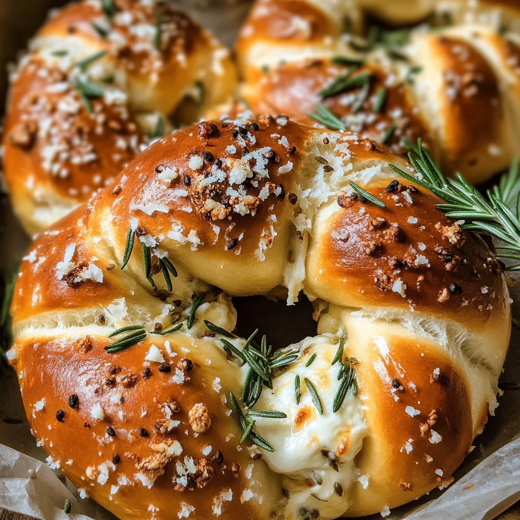 Mozzarella Stuffed Soft Pretzels