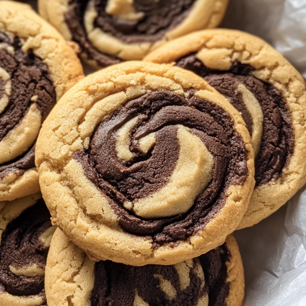 Peanut Butter Brownie Swirl Cookies