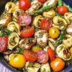 Pesto Chicken Tortellini and Veggies