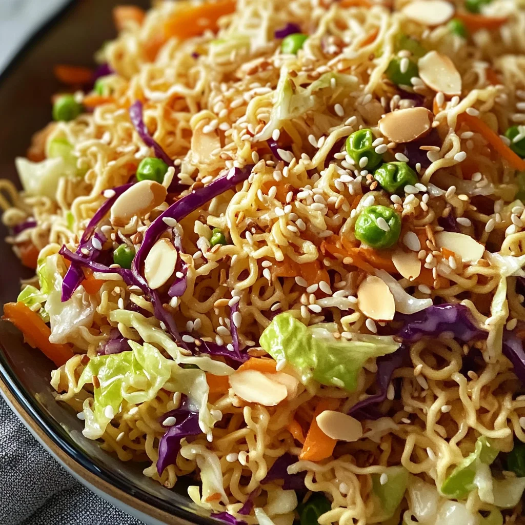 Ramen Noodle Salad with Cabbage (Quick, Crunchy & Delicious)