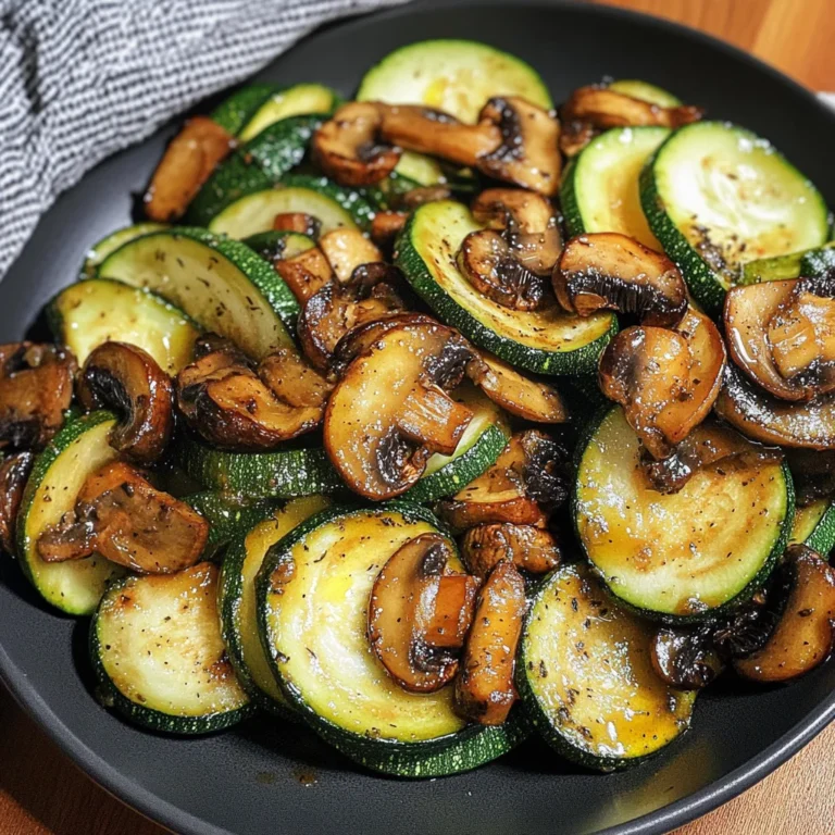 Sauteed Zucchini Mushrooms And Onions
