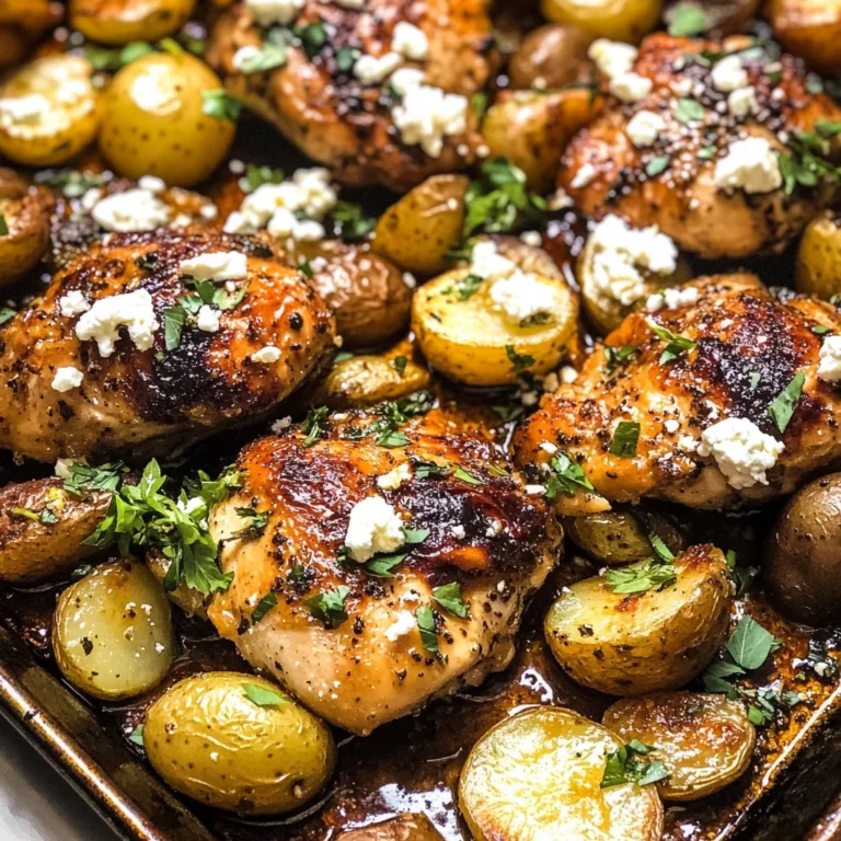 Sheet Pan Lemon Balsamic Chicken and Potatoes