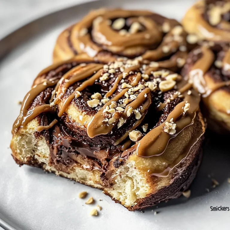 "Snickers" Cinnamon Rolls