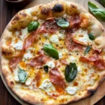 White Pizza with Prosciutto & Hot Honey