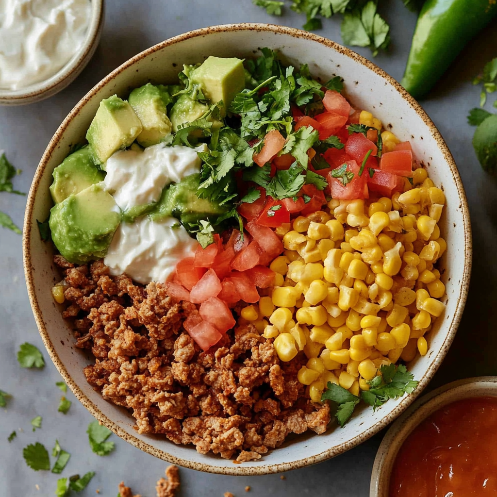 Healthy Turkey Taco Bowl