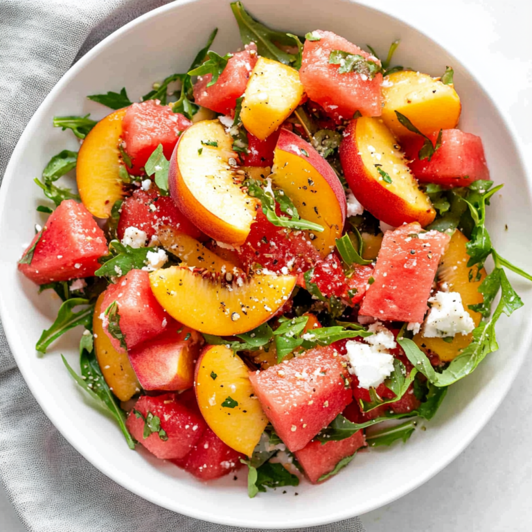 Peach Watermelon Salad: Refreshing Summer Delight Awaits!