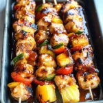 BBQ Pineapple Chicken Kabobs