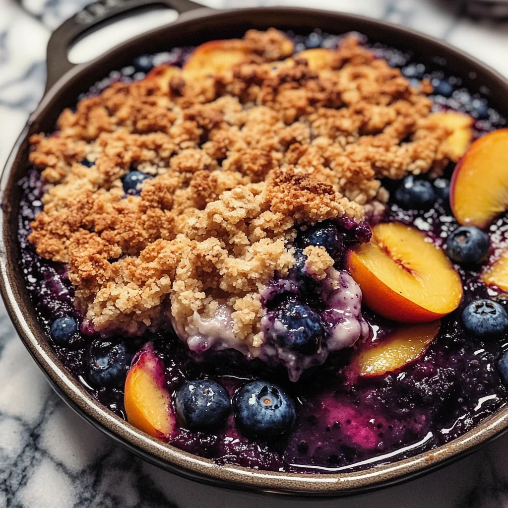 Blueberry Peach Crumble