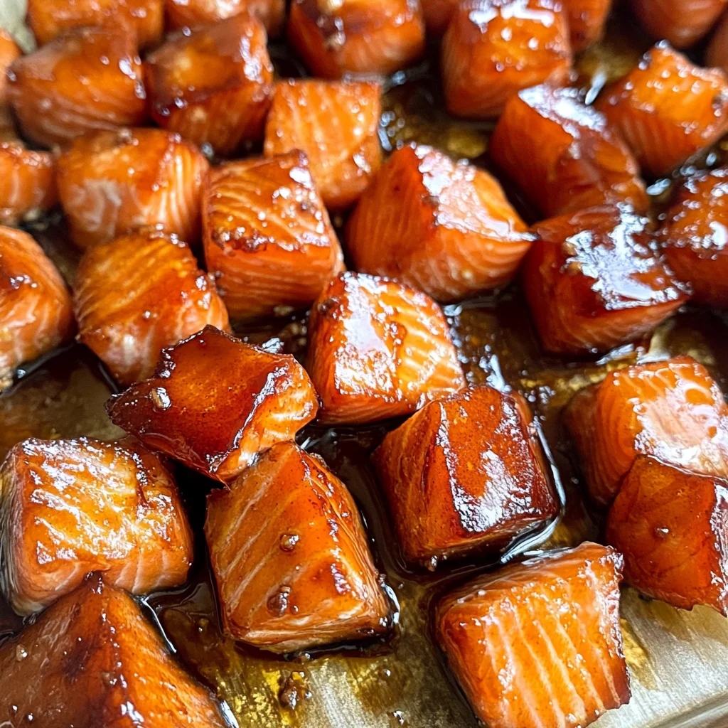 Candied Smoked Salmon Bites