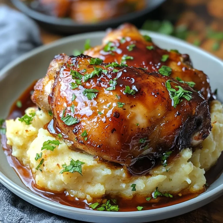 Chipotle Honey Chicken Thighs With Smoked Gouda Mashed Potatoes