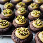 Chocolate Pistachio Cream Thumbprints