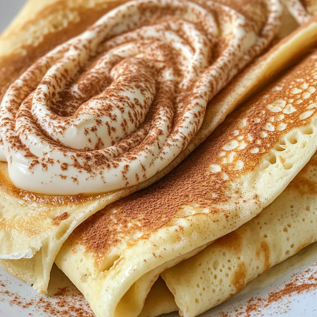 Cinnamon Roll Protein Crepes