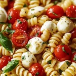Creamy Caprese Pasta Salad