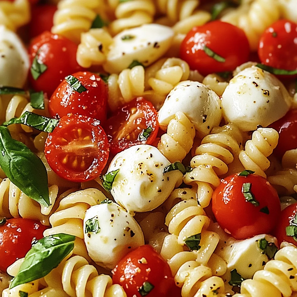 Creamy Caprese Pasta Salad