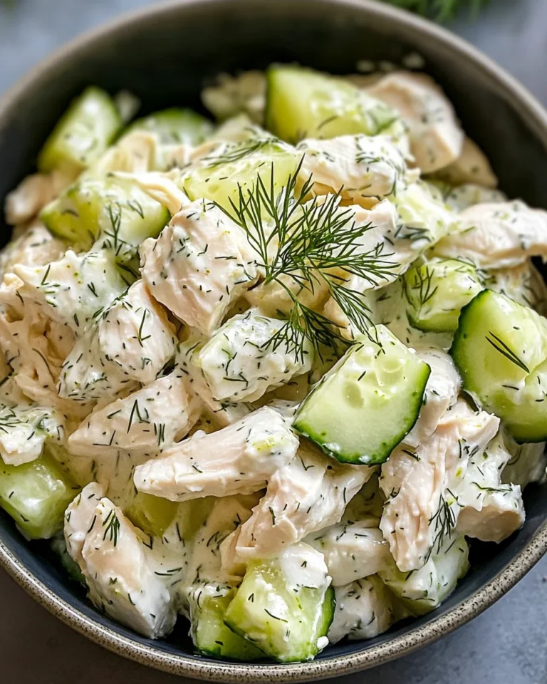 Creamy Cucumber Dill Chicken Salad