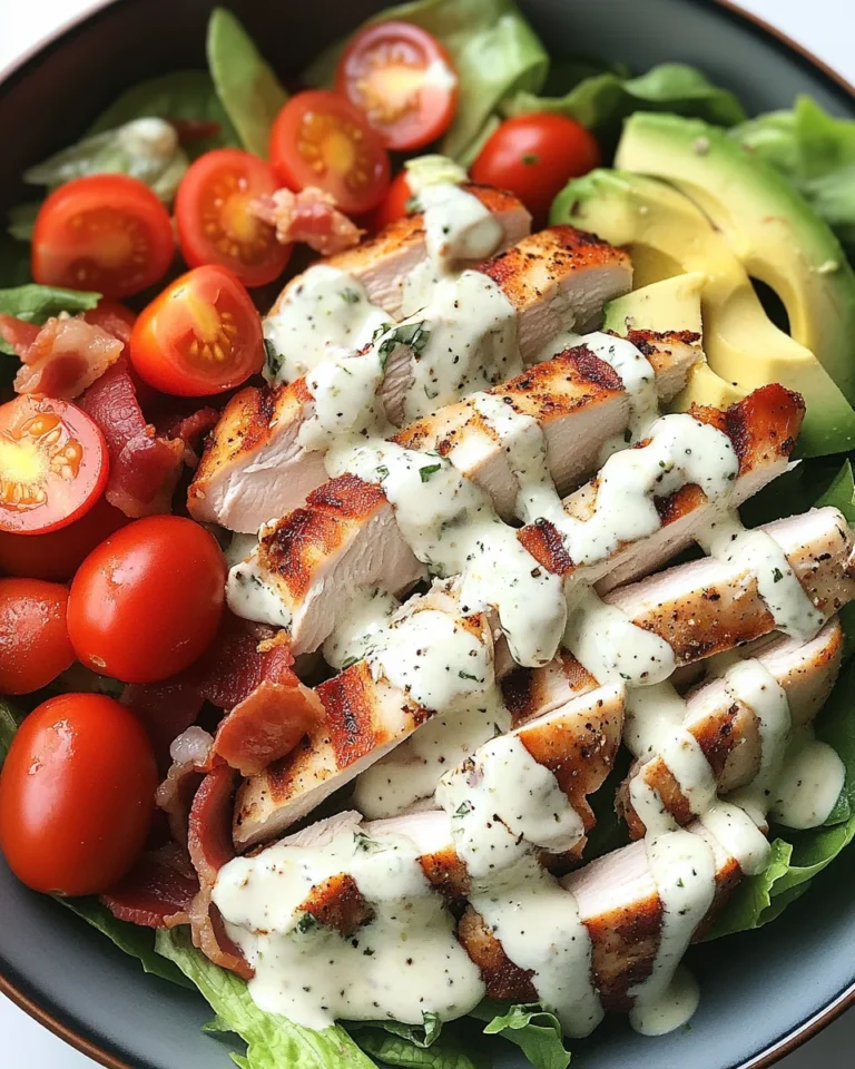 Creamy Ranch BLT Chicken Salad Bowl