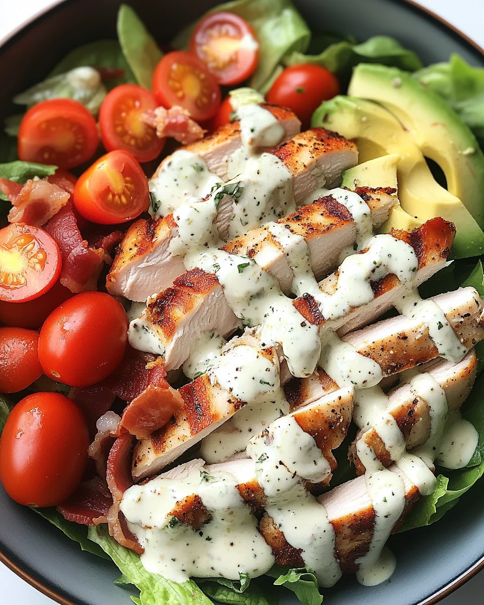 Creamy Ranch BLT Chicken Salad Bowl