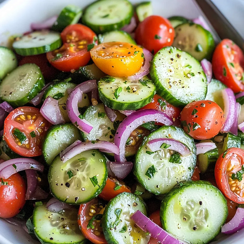 Cucumber Tomato Salad