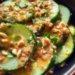 Cucumbers in Spicy Peanut Sauce