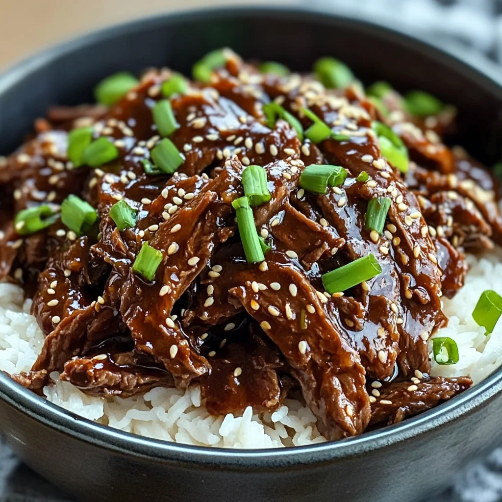 Easy Slow Cooker Korean Beef