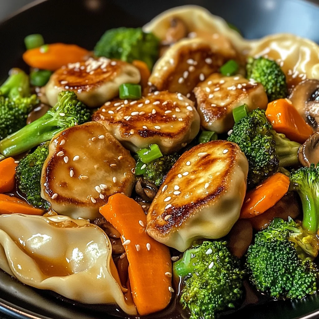 Enjoy a Tasty Potsticker Stir Fry in Just 30 Minutes!