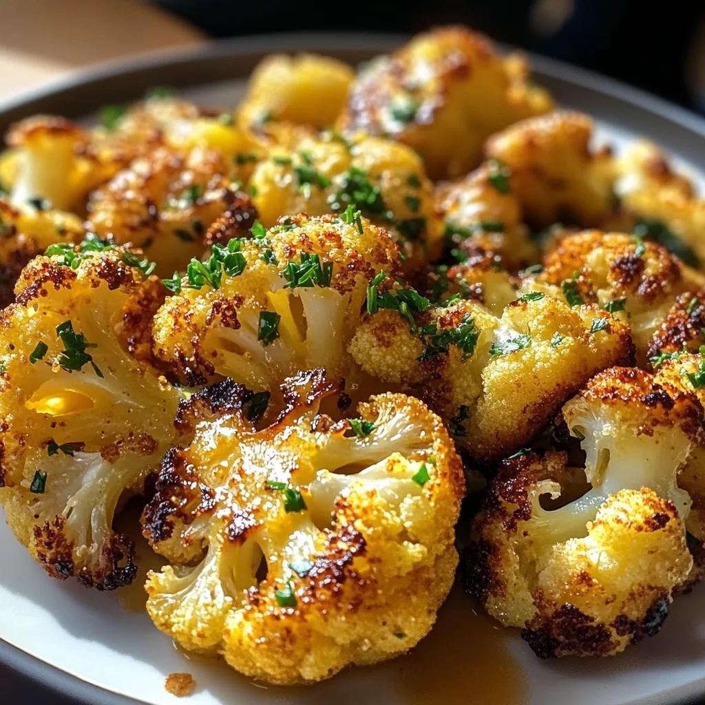 Garlic Butter Roasted Cauliflower: A Flavorful Delight!