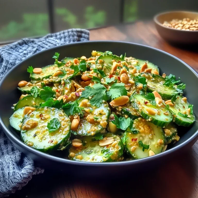 Gluten-Free Spicy Peanut Cucumber Salad - jesslovescooking