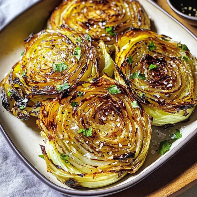 Honey Balsamic Cabbage Steaks