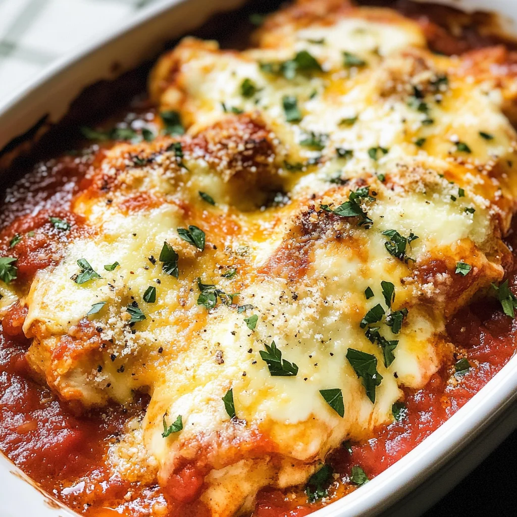 Keto Chicken Parmesan Casserole
