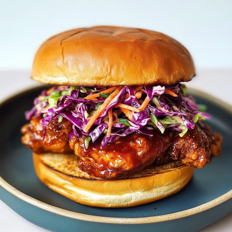 Korean BBQ Chicken Sandwich with Zesty Cabbage Slaw Bliss