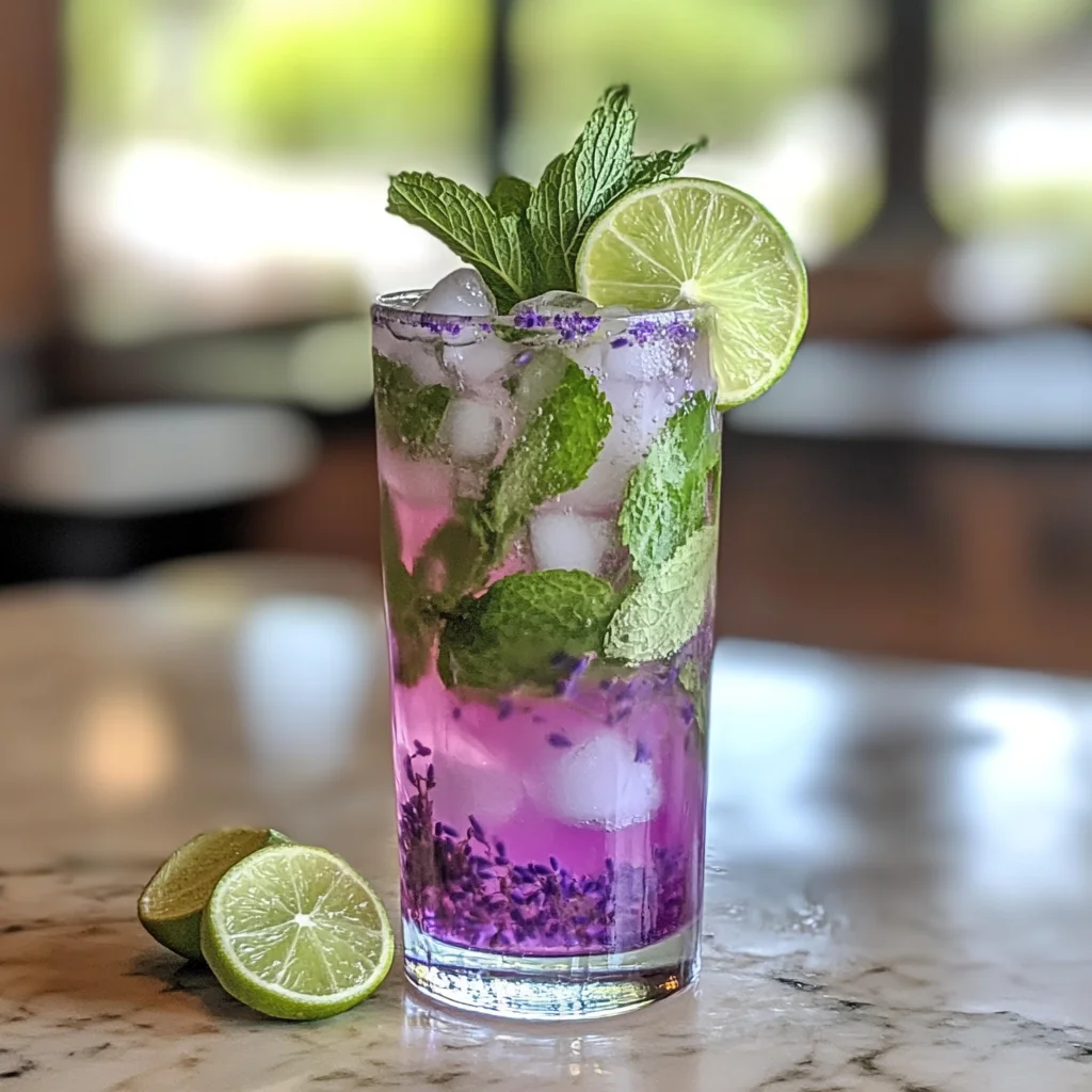 Lavender Mojito Mocktail