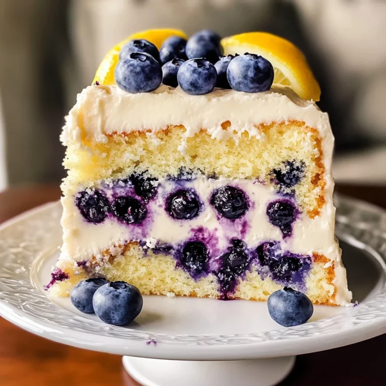 Lemon Blueberry Layer Cake