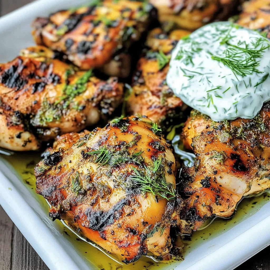 Mediterranean Grilled Chicken Thighs
