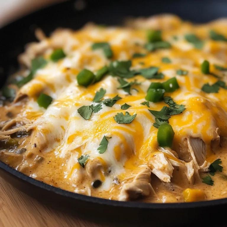 One Pan Sour Cream Chicken Enchilada Skillet