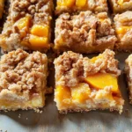 Peach Crumble Bars