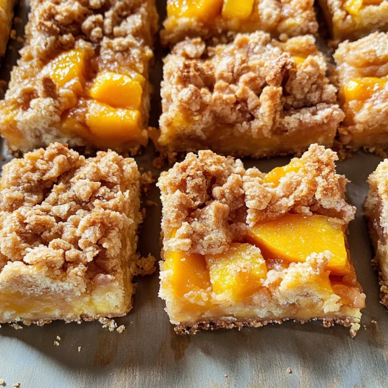 Peach Crumble Bars