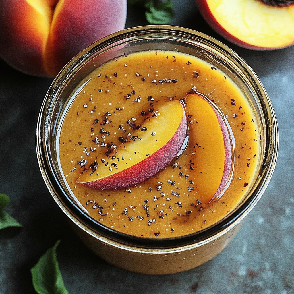 Peach Honey Dijon Balsamic Vinaigrette: Sweet Summer Delight